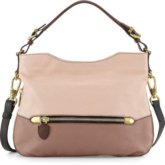 OrYANY Shoulder Ellie Leather Colorblock Hobo Bag - Picture 1 of 14